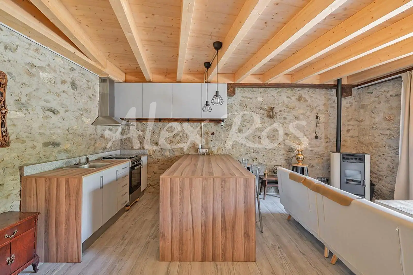 Cocina de Casa o chalet en venta en Llo con Terraza y Trastero