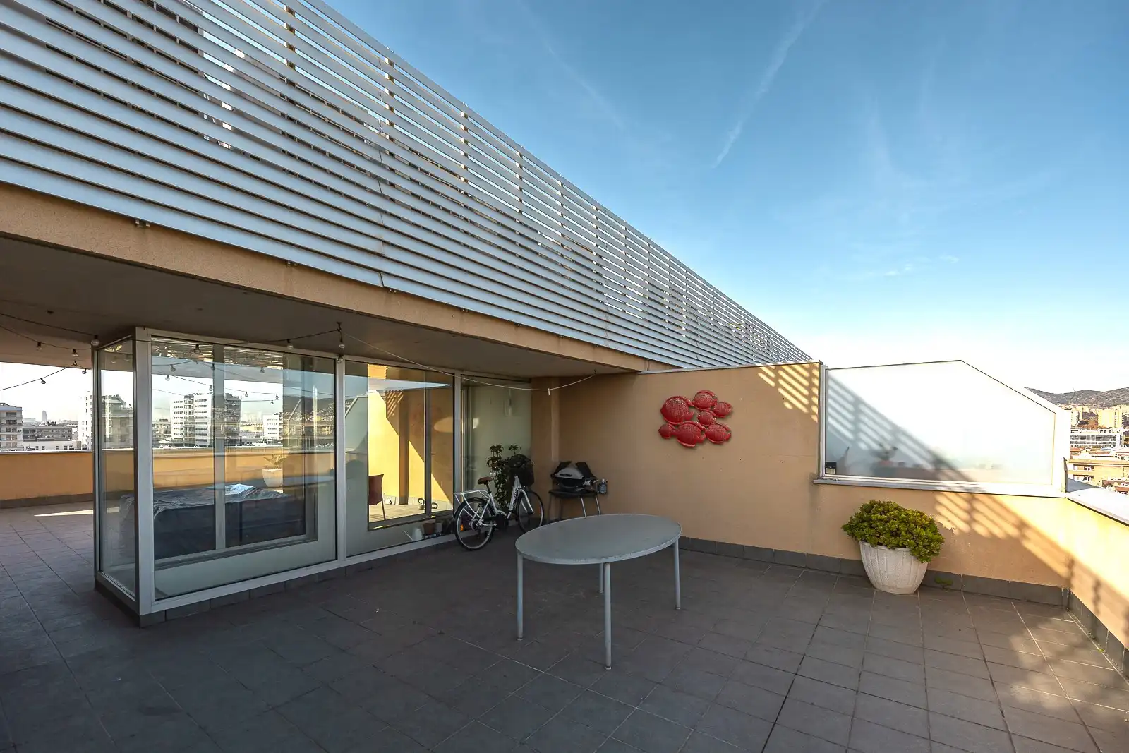 Terrassa de Àtic de lloguer en Badalona amb Aire condicionat, Calefacció i Parquet