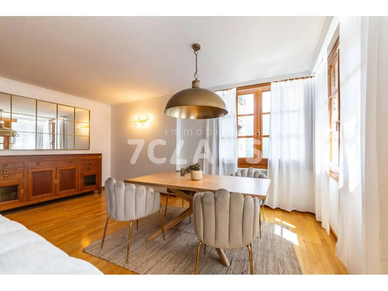Esszimmer von Wohnung zur Miete in La Massana mit Heizung, Privatgarten und Parkett
