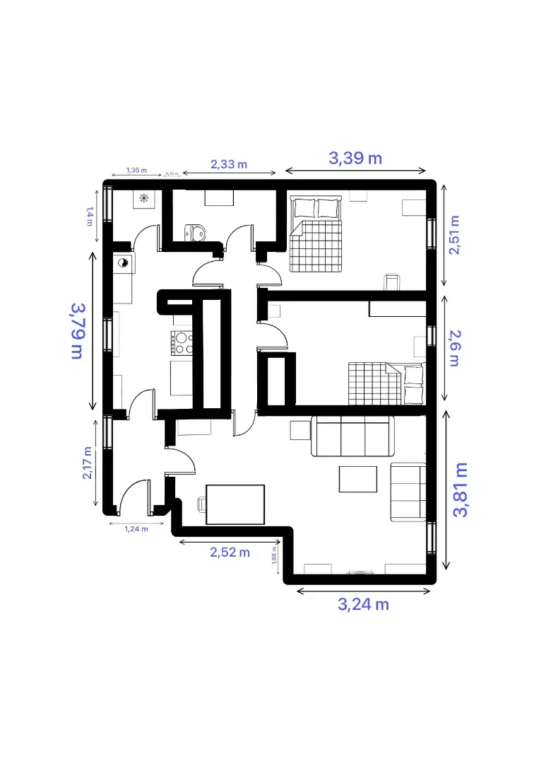Flat for rent in Salamanca  with Air Conditioner, Heating and Parquet flooring