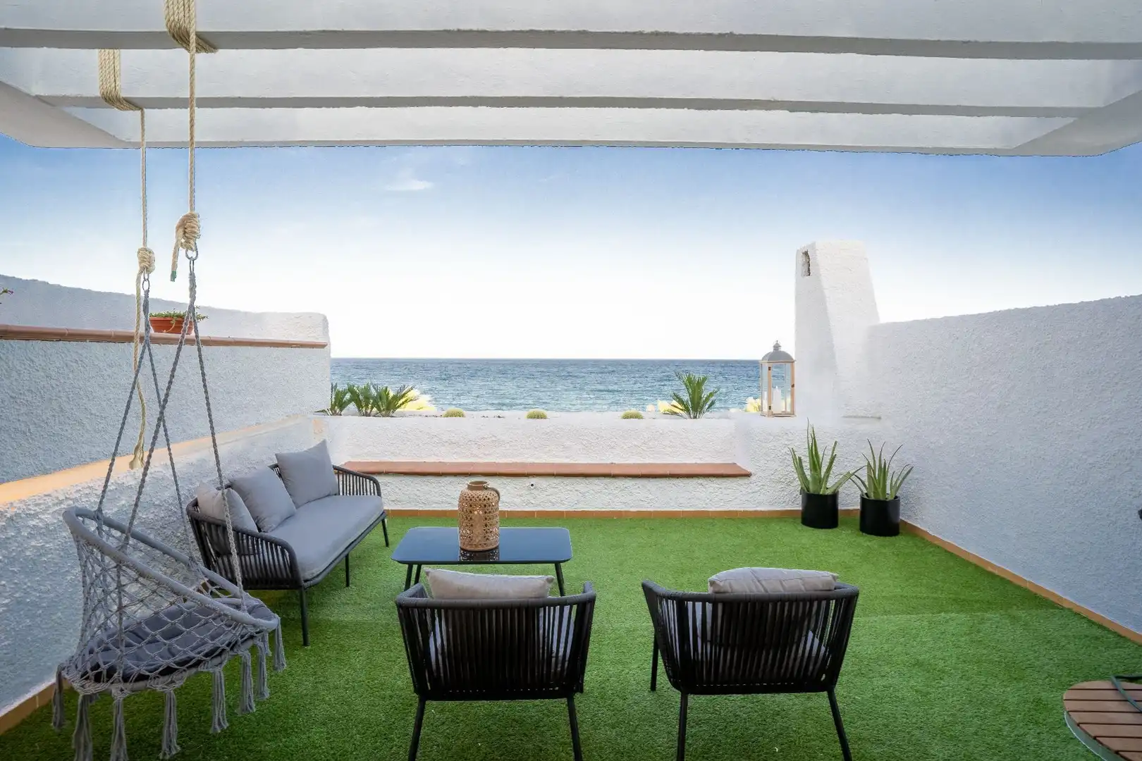Terrace of Flat for sale in Roquetas de Mar  with Air Conditioner, Terrace and Community pool