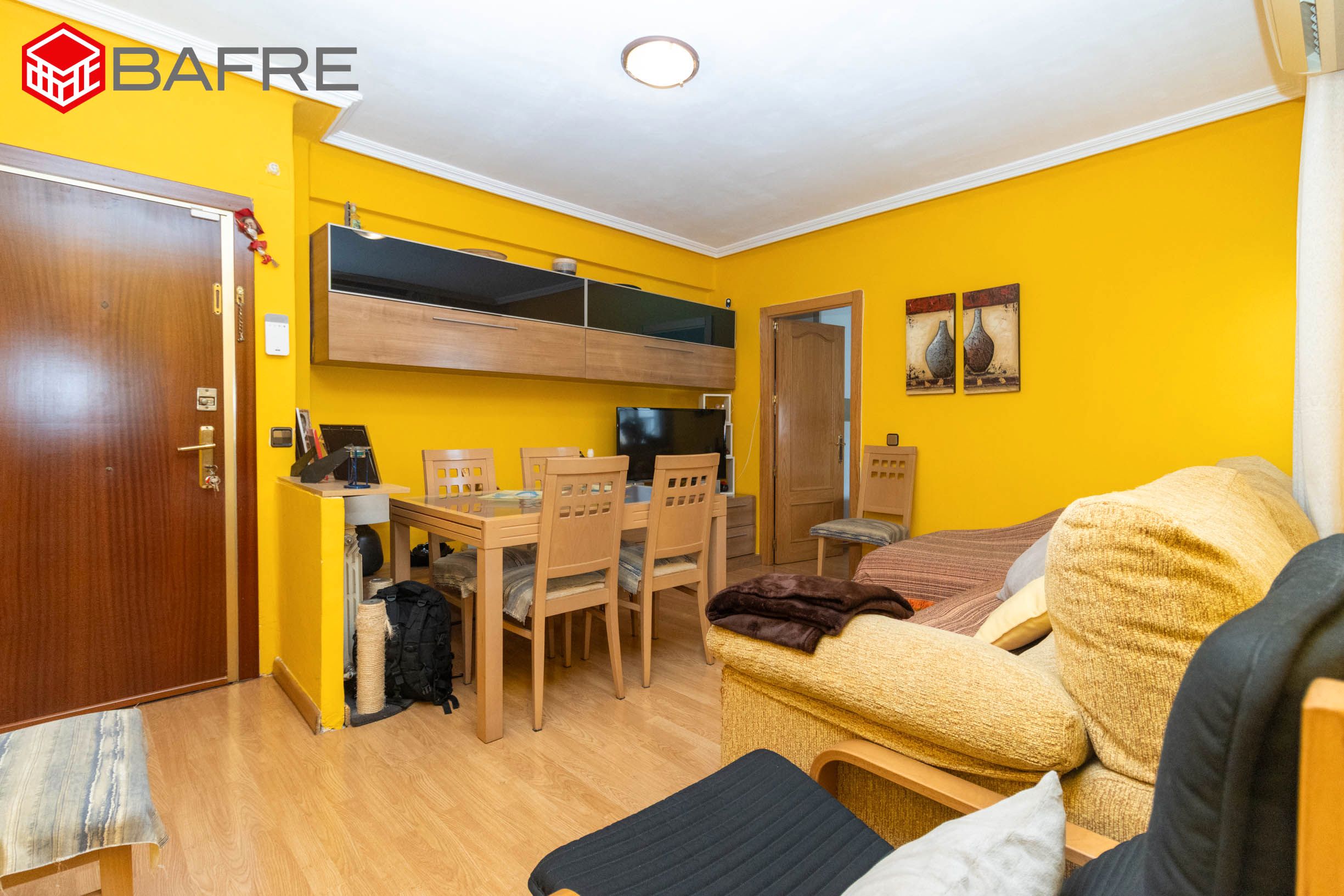 Sala de estar de Piso en venta en  Madrid Capital con Aire acondicionado y Terraza