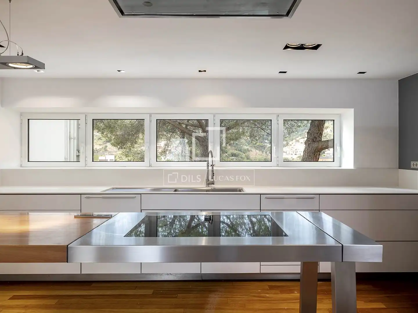 Cocina de Casa o chalet de alquiler en Barcelona con Aire acondicionado, Calefacción y Parquet