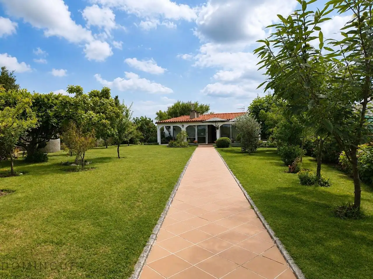 Jardí de Casa o xalet en venda en Cangas  amb Calefacció, Jardí privat i Terrassa