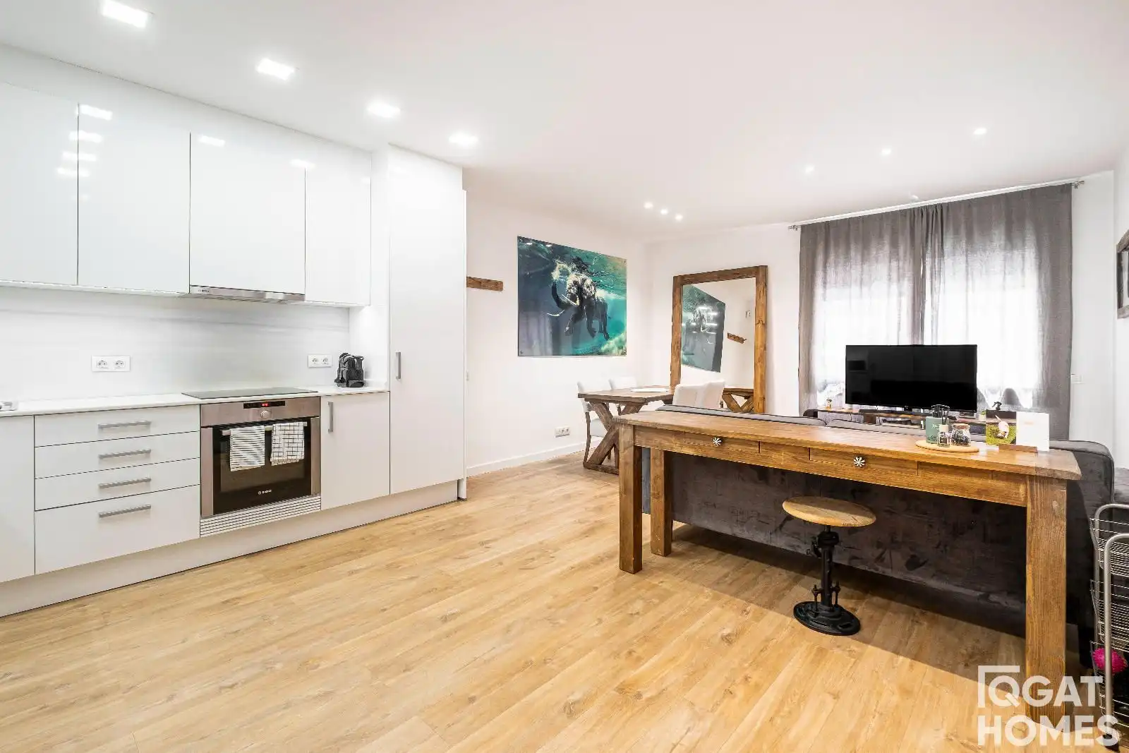 Küche von Wohnung zur Miete in Rubí mit Klimaanlage und Möbliert