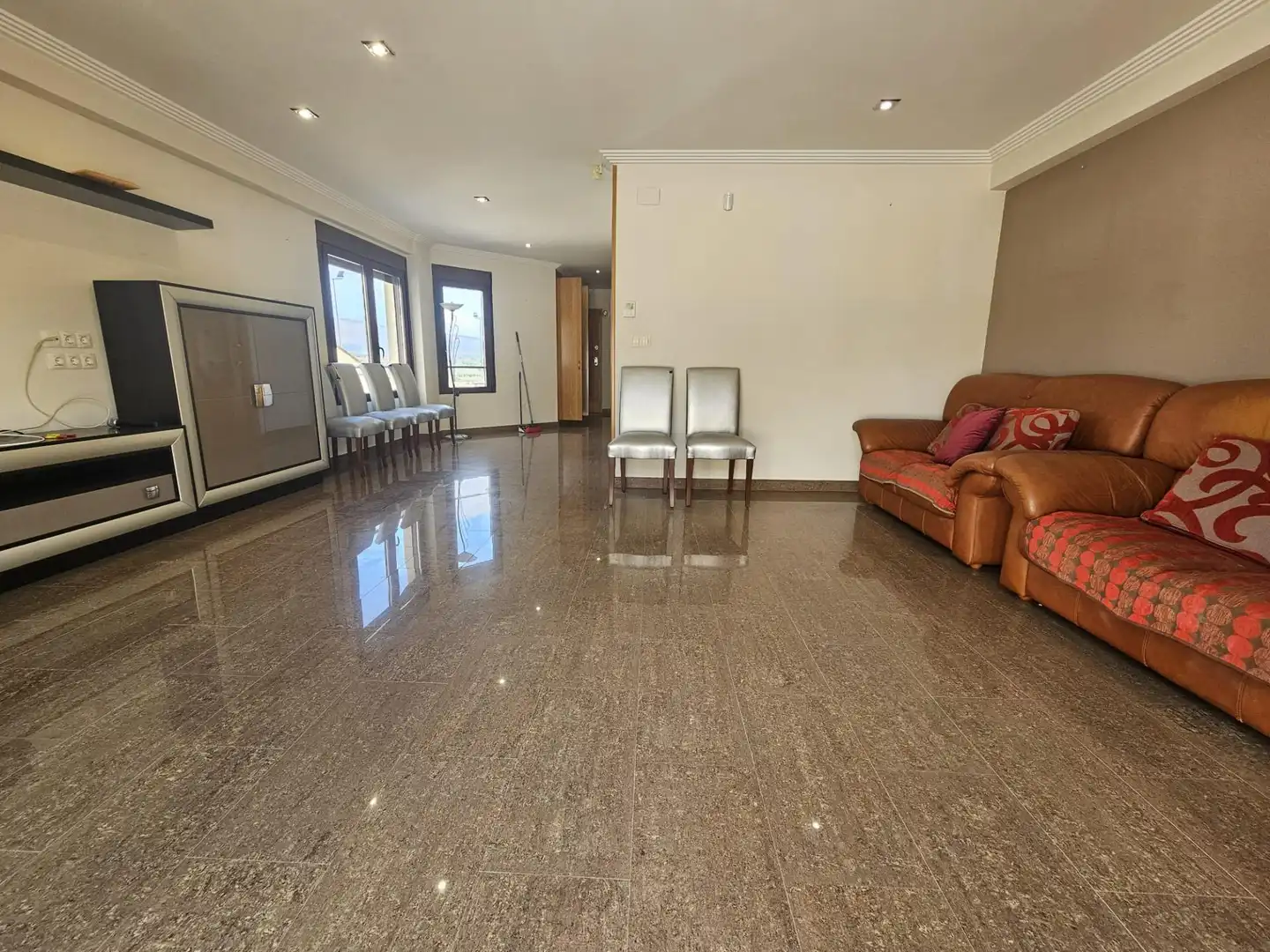 Living room of Houses for sale in Campo de Mirra / El Camp de Mirra  with Private garden, Terrace and Swimming Pool