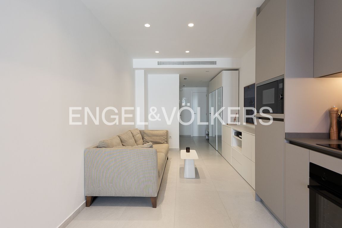 Sala d'estar de Dúplex de lloguer en  Valencia Capital amb Aire condicionat, Calefacció i Terrassa