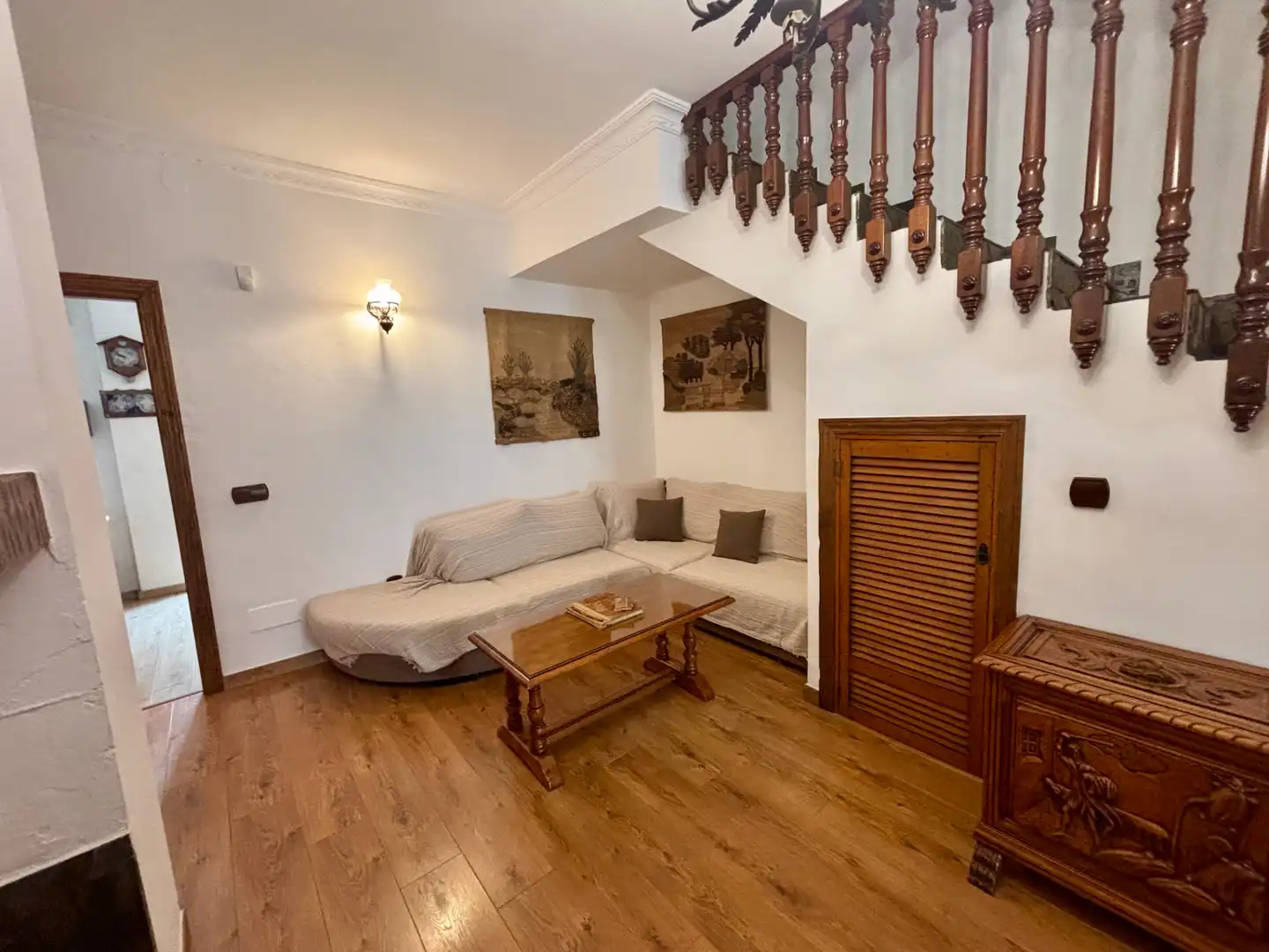 Wohnzimmer von Einfamilien-Reihenhaus zur Miete in Mijas mit Klimaanlage, Heizung und Möbliert