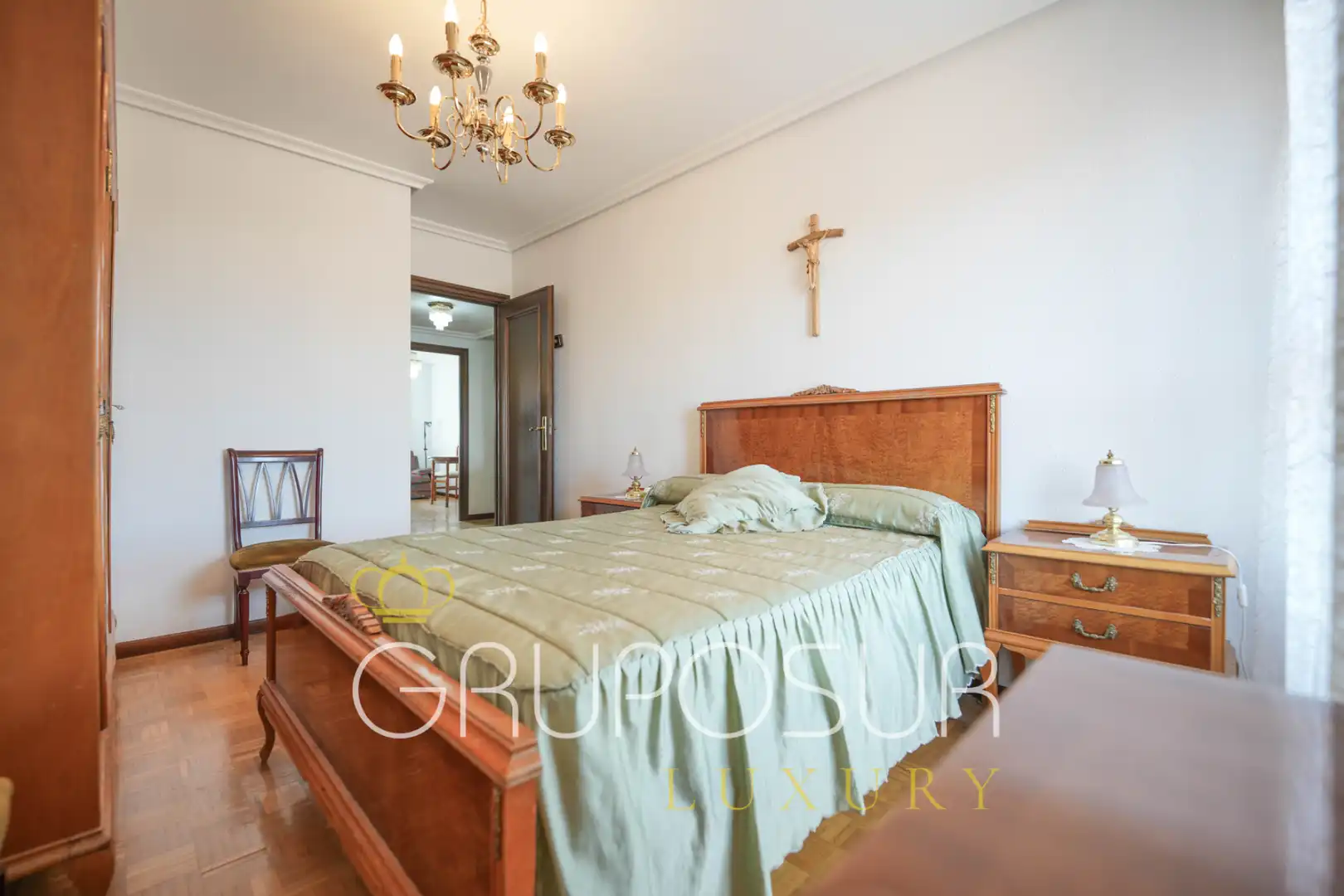 Schlafzimmer von Wohnung zum Verkauf in Valladolid mit Heizung, Privatgarten und Parkett