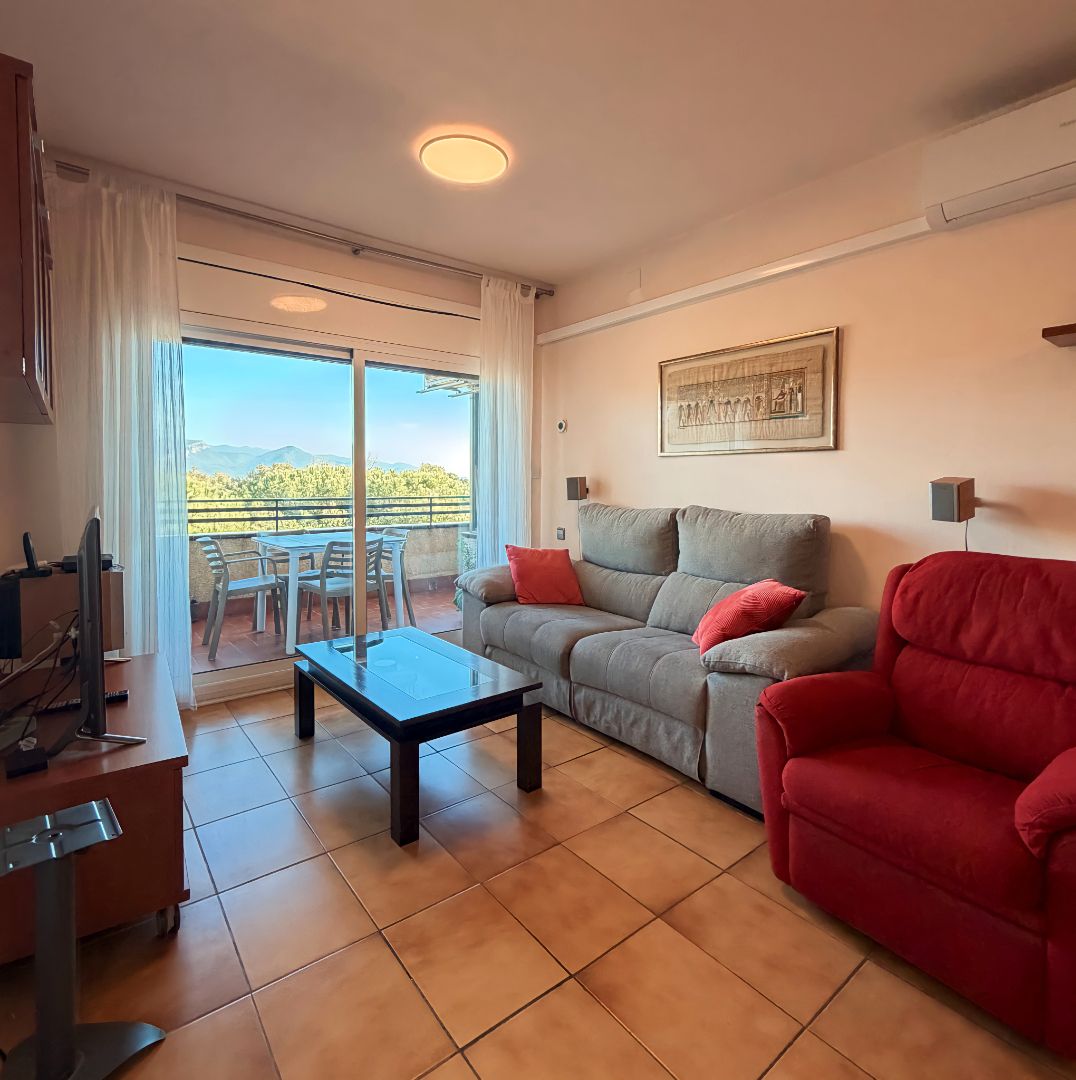 Sala de estar de Piso en venta en Sant Feliu de Codines con Aire acondicionado, Calefacción y Parquet