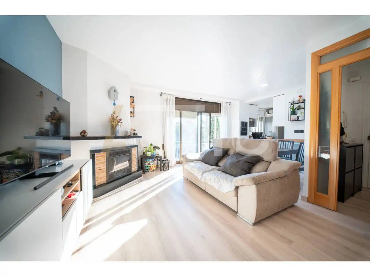 Sala de estar de Piso en venta en Sabadell con Aire acondicionado, Calefacción y Parquet