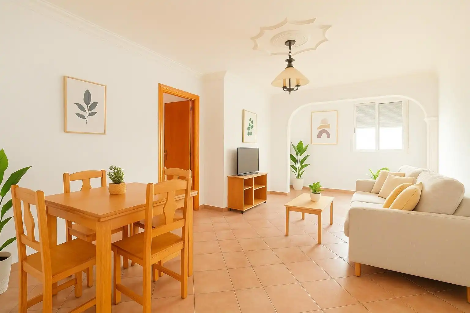 Sala de estar de Piso en venta en Chiclana de la Frontera con Terraza