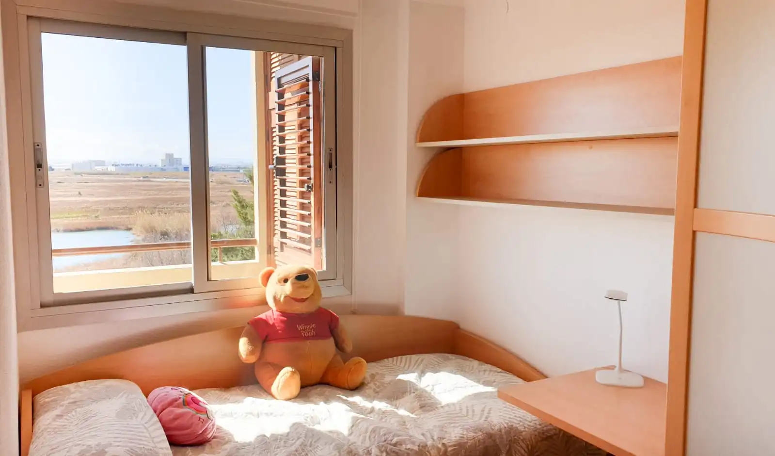 Schlafzimmer von Wohnung zur Miete in La Pobla de Farnals mit Klimaanlage, Terrasse und Möbliert