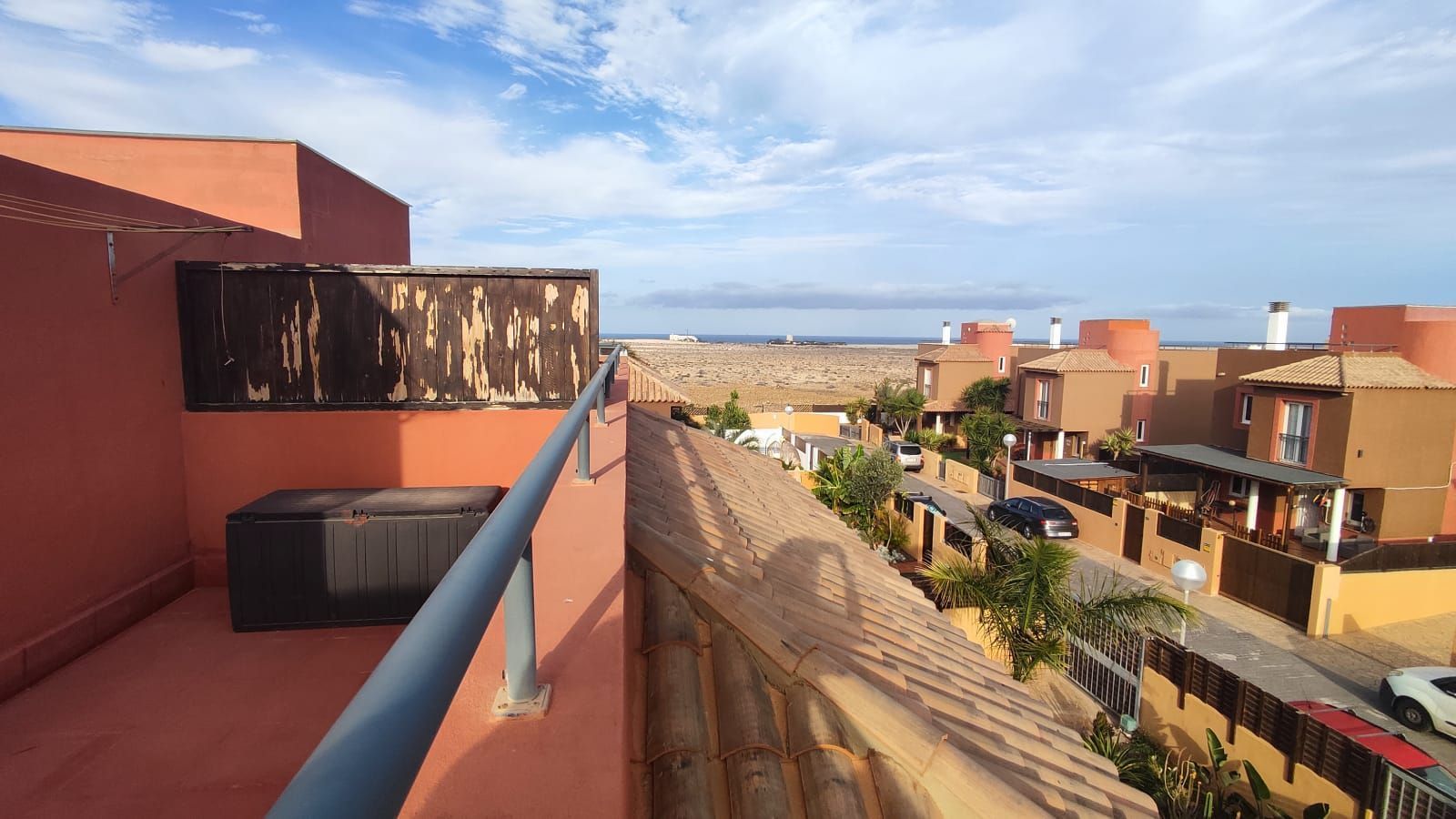 Exterior view of Duplex for sale in La Oliva  with Private garden, Terrace and Community pool