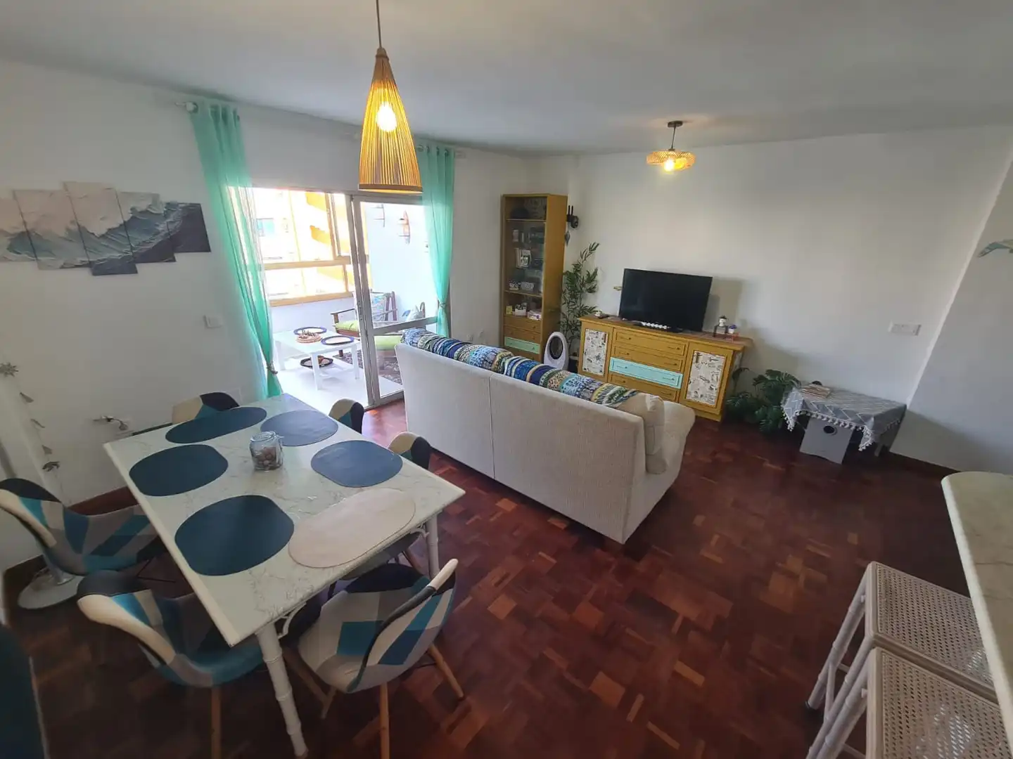 Living room of Flat for rent in Torremolinos  with Terrace, Furnished and Oven