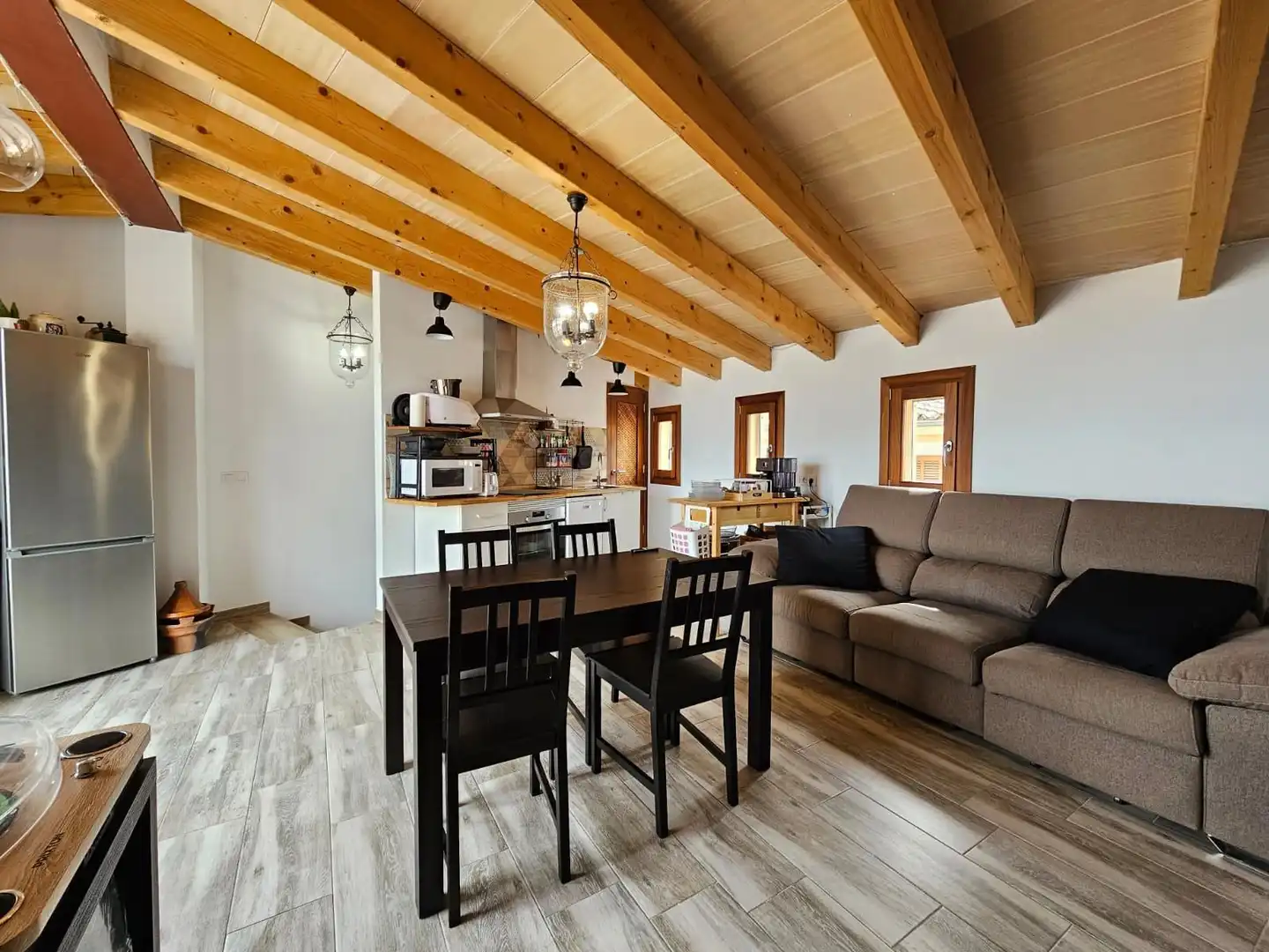 Sala d'estar de Casa o xalet en venda en Mancor de la Vall amb Aire condicionat, Terrassa i Moblat