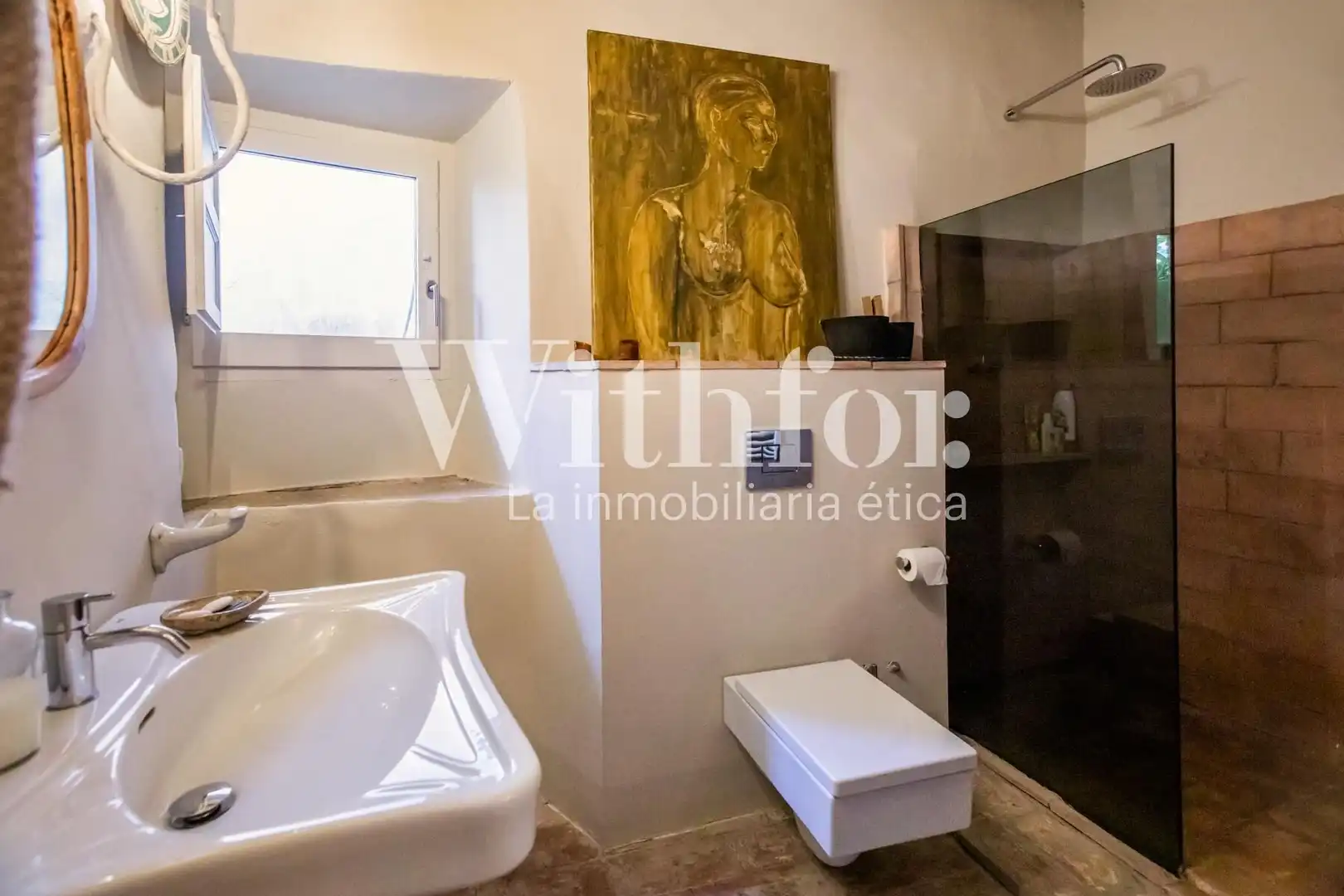 Baño de Casa o chalet en venta en La Pera con Calefacción, Jardín privado y Terraza