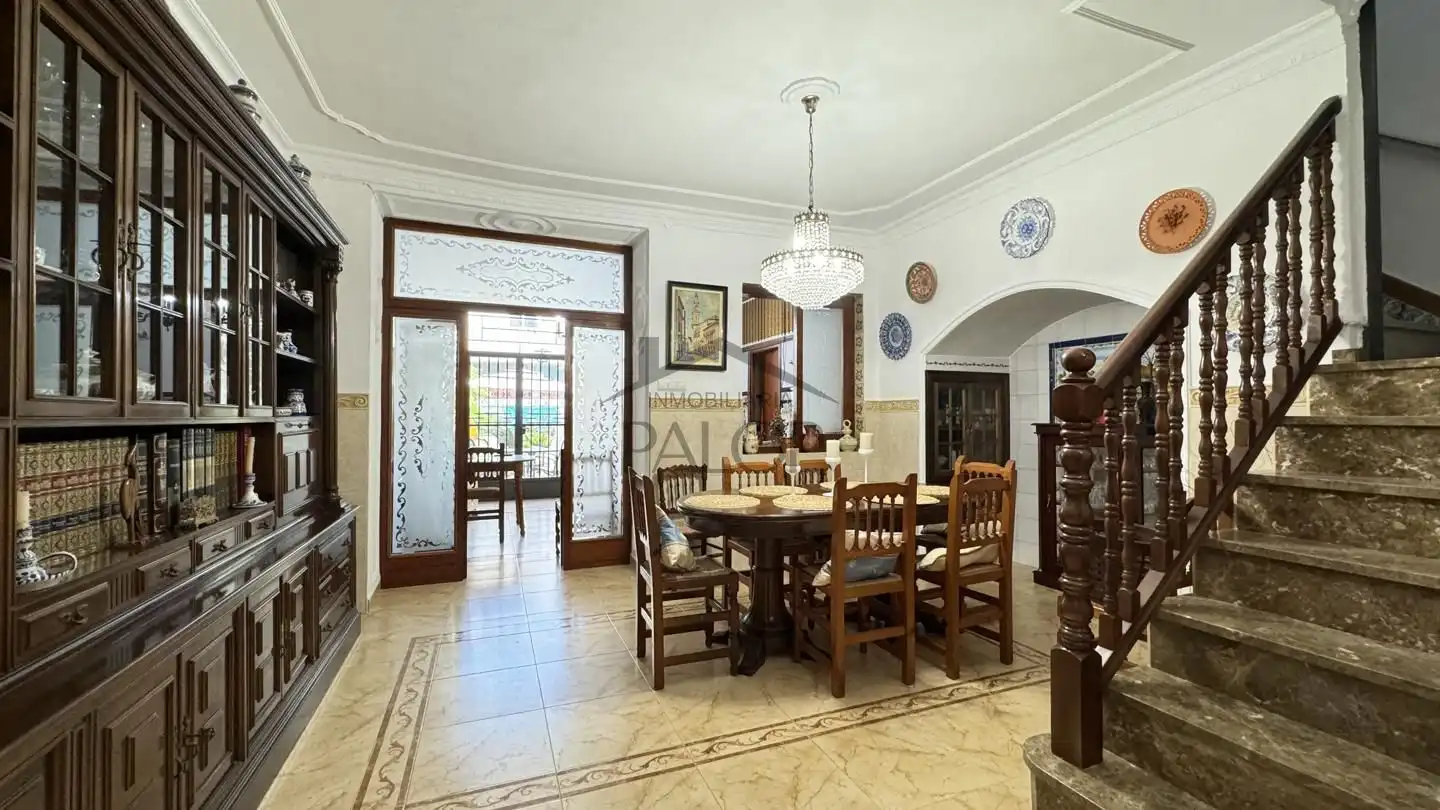 Dining room of Houses for sale in La Pobla Llarga  with Private garden, Terrace and Storage room