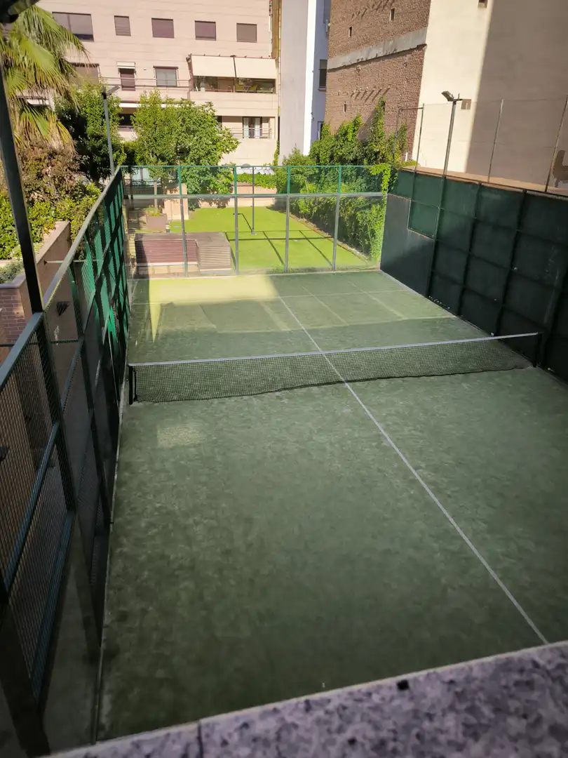 Garden of Flat for rent in Madrid  with Air Conditioner, Heating and Private garden