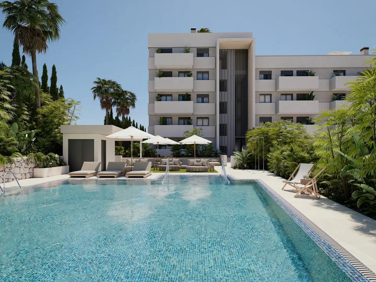 Piscina de Planta baixa en venda en Estepona amb Jardí privat, Terrassa i Piscina comunitària