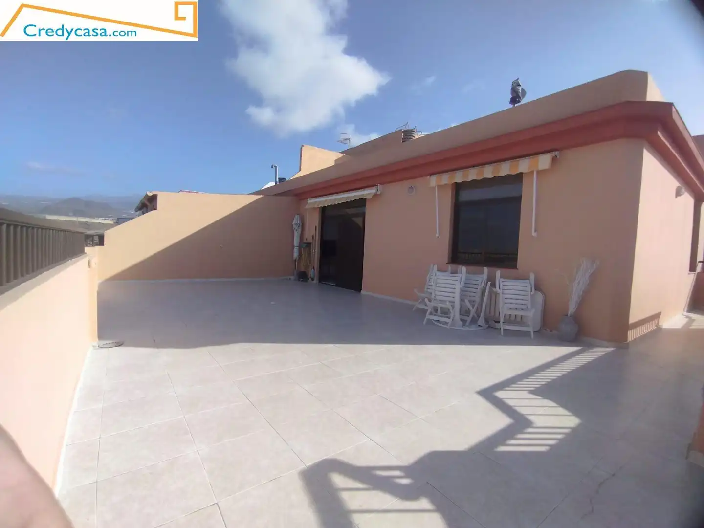 Terrasse von Dachboden zur Miete in Granadilla de Abona mit Terrasse, Möbliert und Balkon