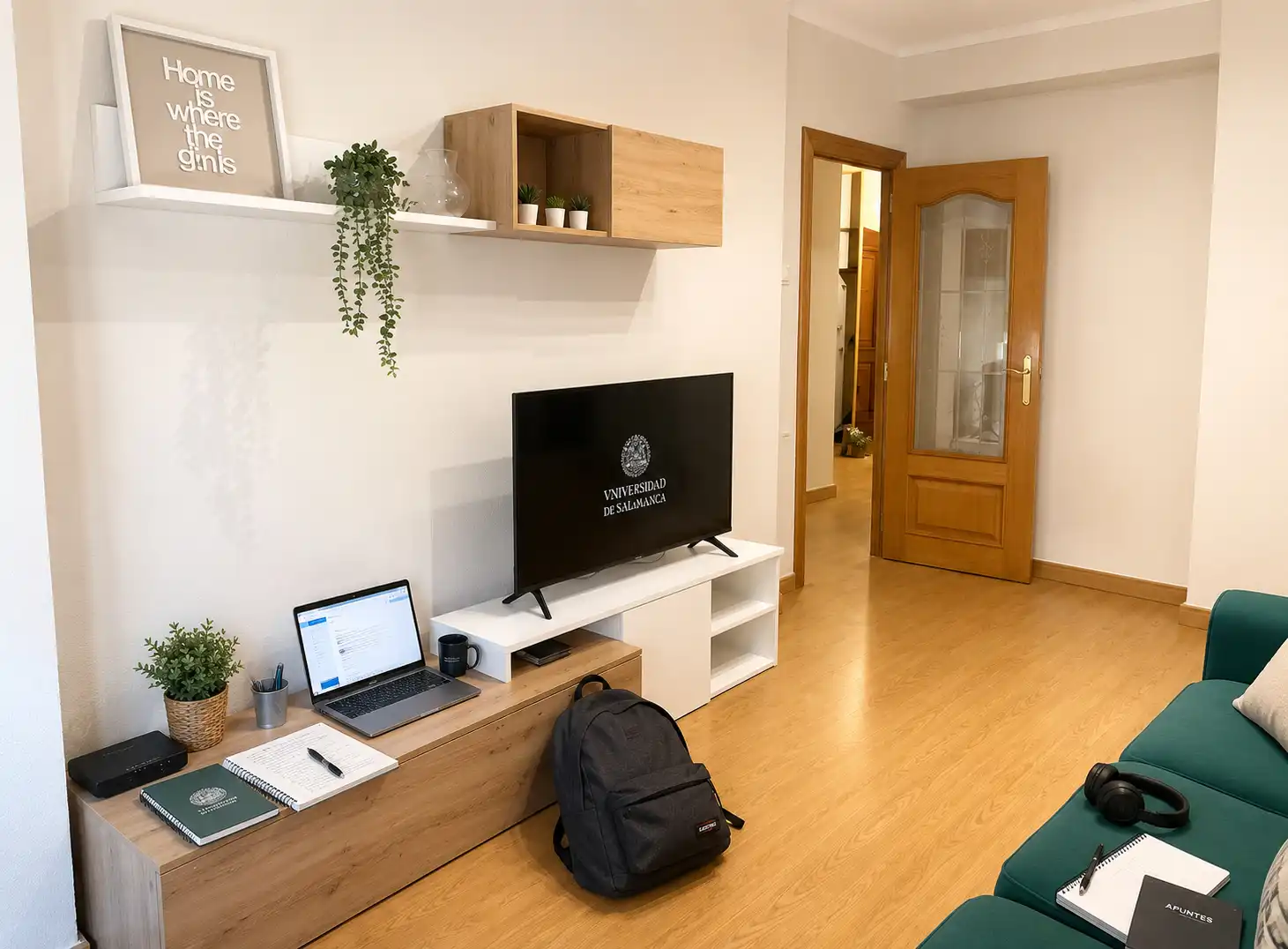 Sala de estar de Piso de alquiler en Santander con Calefacción, Amueblado y Horno