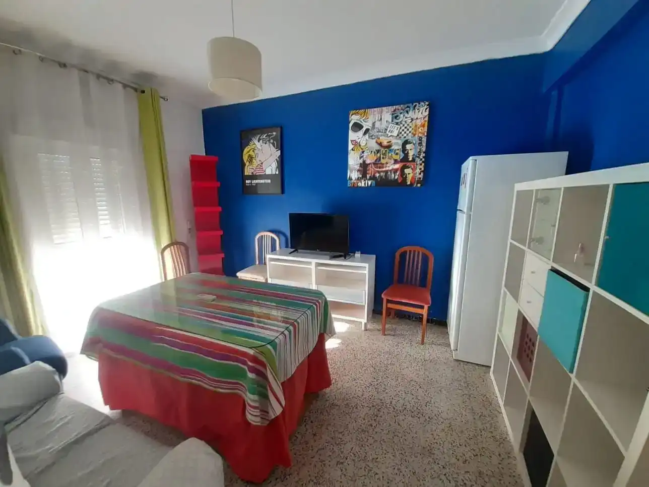Sala de estar de Piso de alquiler en Sevilla con Aire acondicionado, Amueblado y Balcón