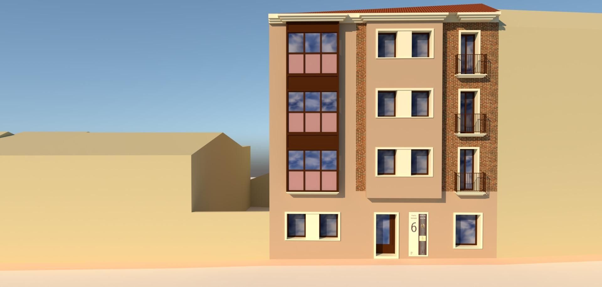 Vista exterior de Pis en venda en León Capital  amb Calefacció i Traster