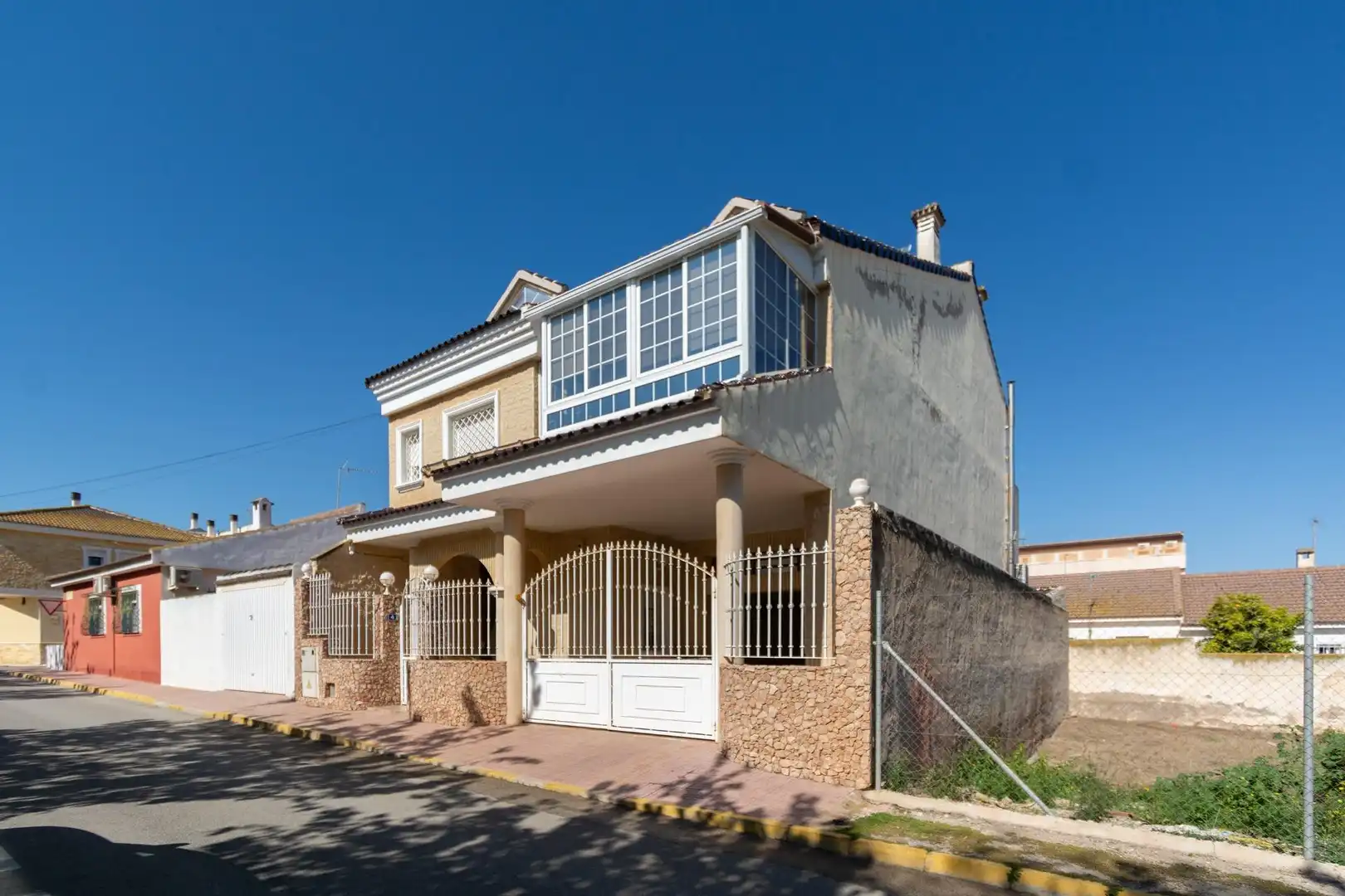 Vista exterior de Casa o xalet en venda en Fuente Álamo de Murcia amb Aire condicionat, Calefacció i Parquet
