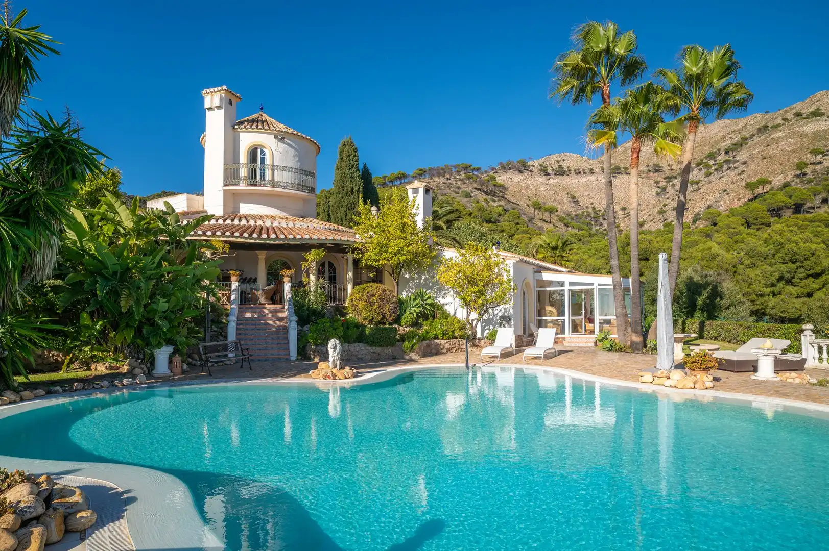 Piscina de Casa o xalet en venda en Mijas amb Terrassa