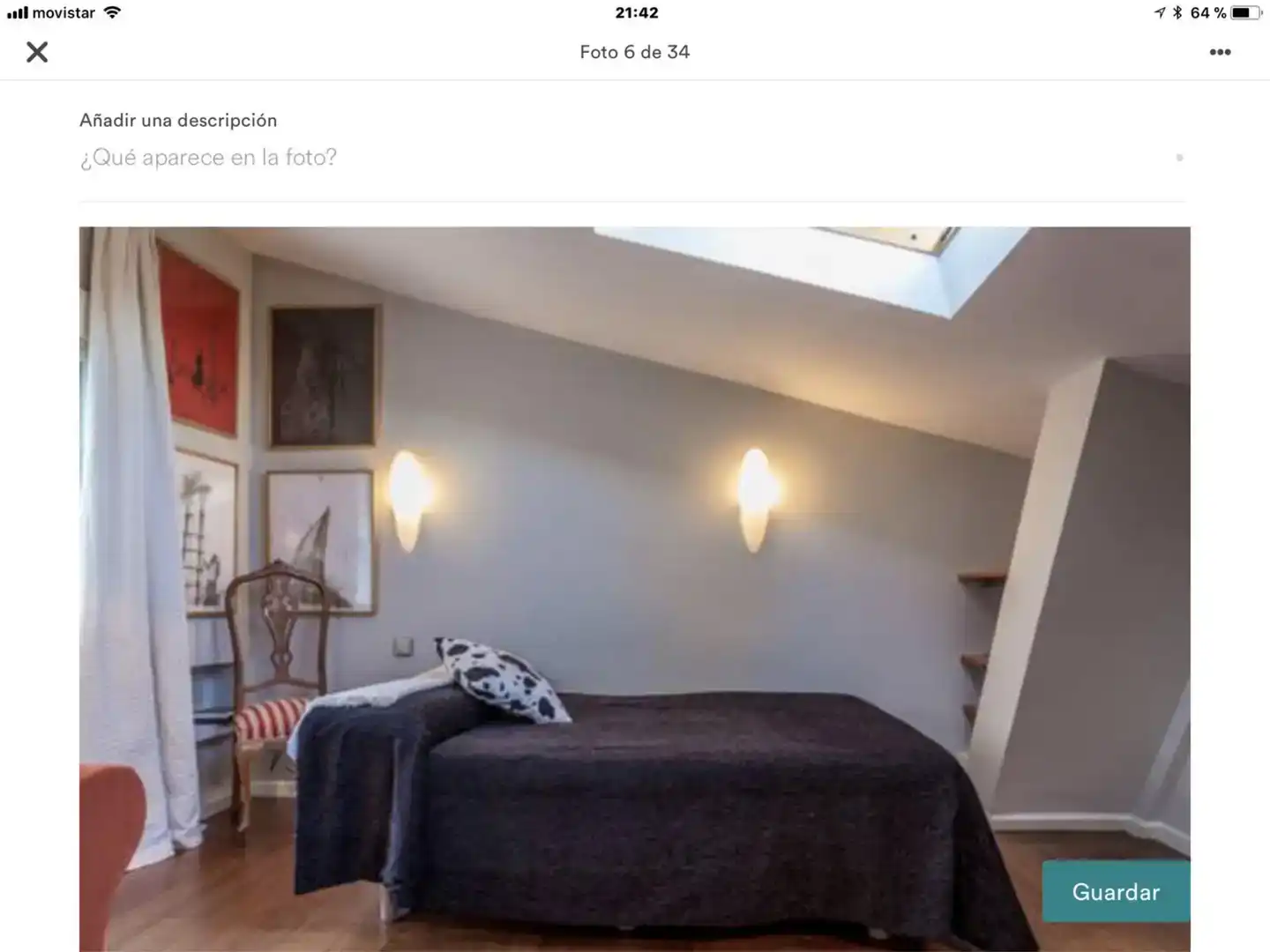 Dormitori de Apartament de lloguer en Madrid amb Aire condicionat, Parquet i Moblat