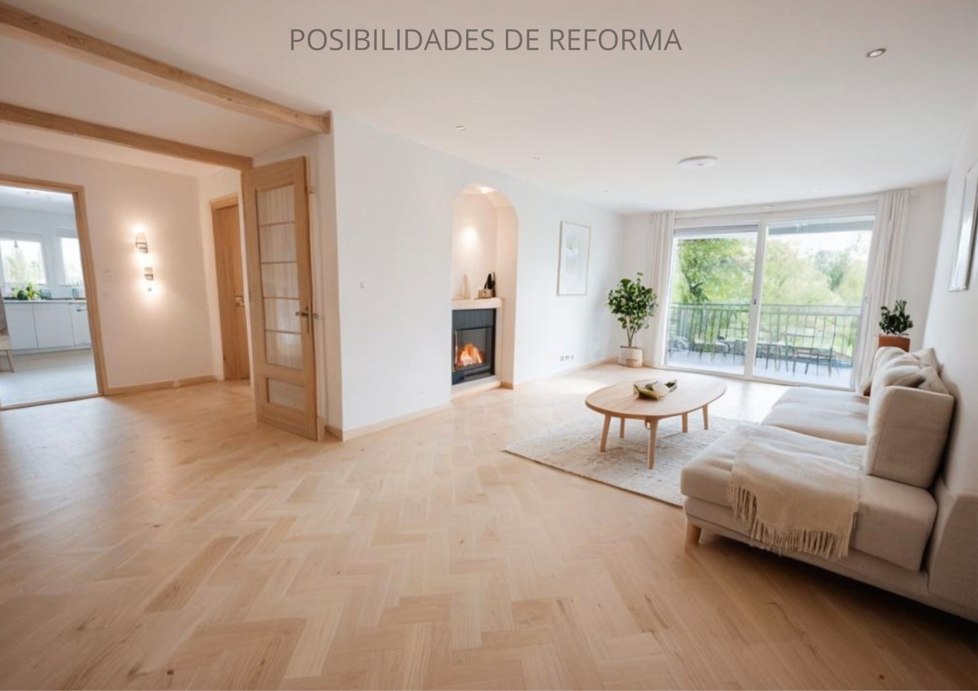 Sala d'estar de Pis en venda en  Madrid Capital amb Calefacció, Jardí privat i Terrassa