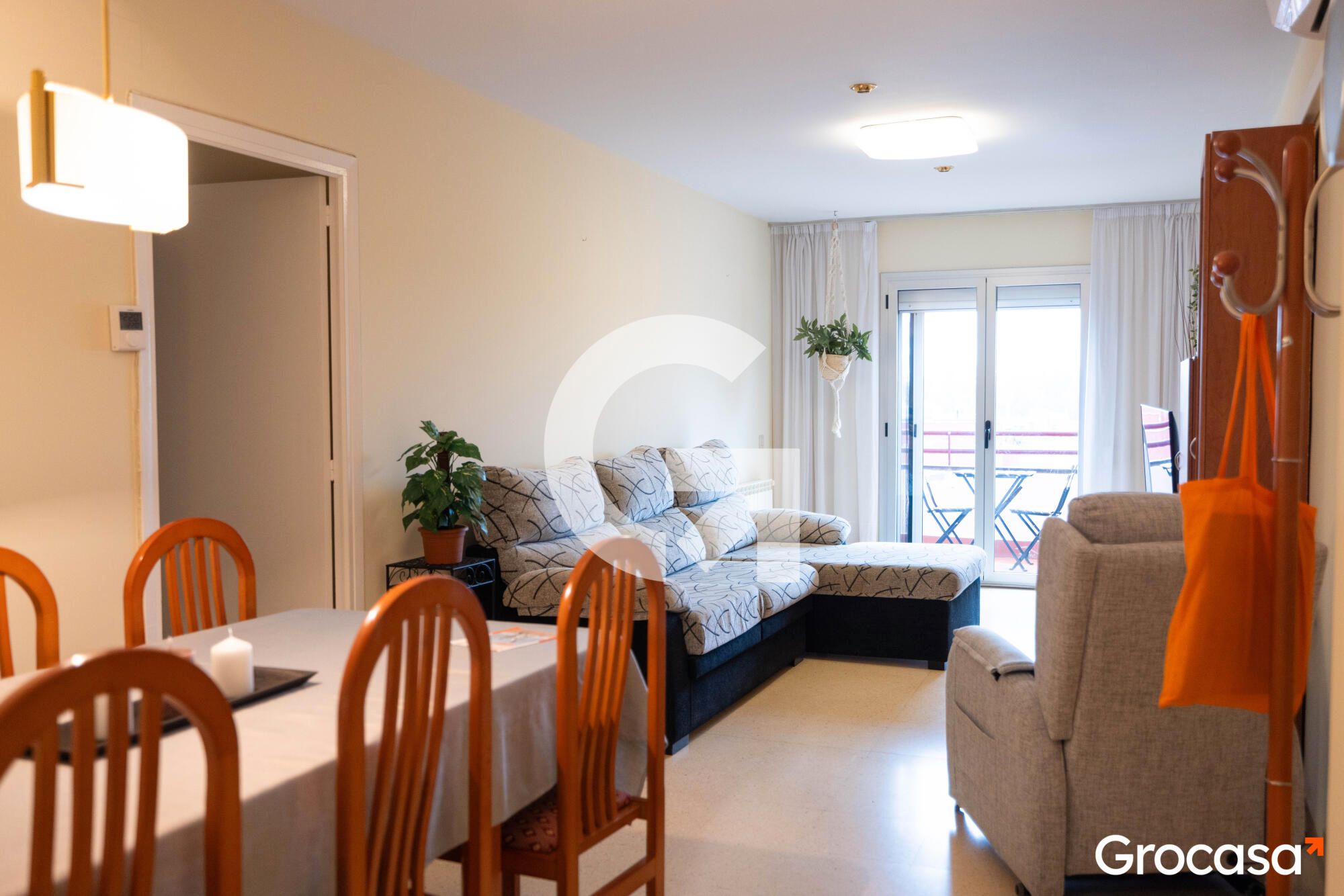 Sala d'estar de Pis en venda en  Lleida Capital amb Aire condicionat, Calefacció i Moblat