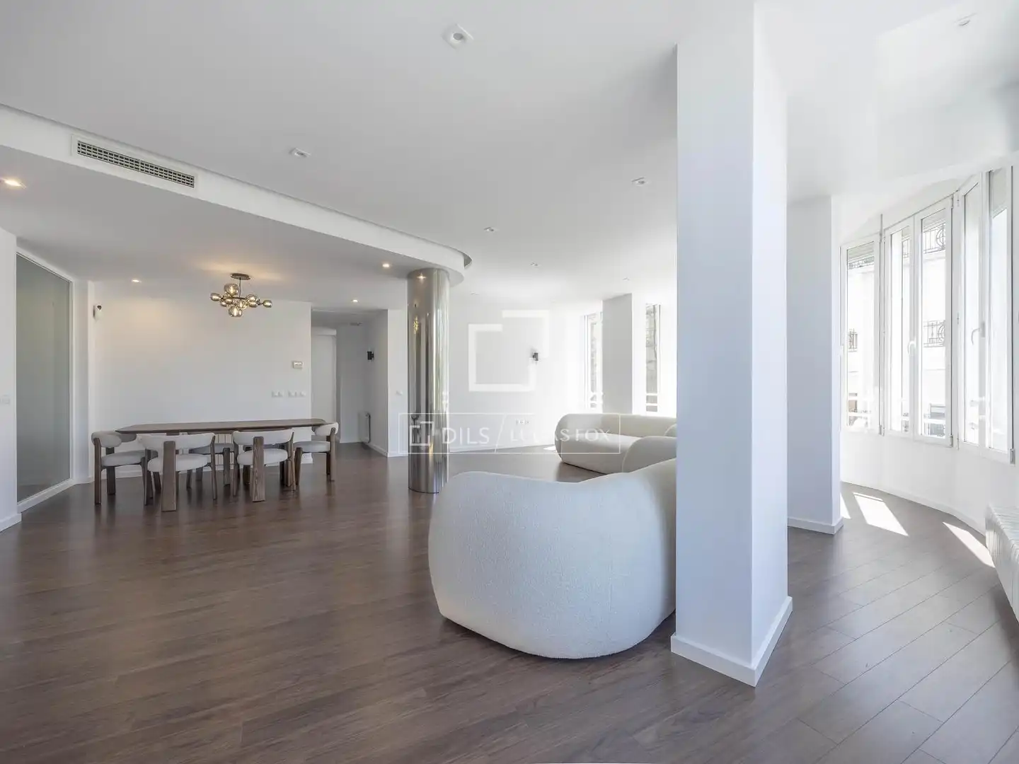 Living room of Flat for rent in Valencia  with Air Conditioner, Heating and Parquet flooring