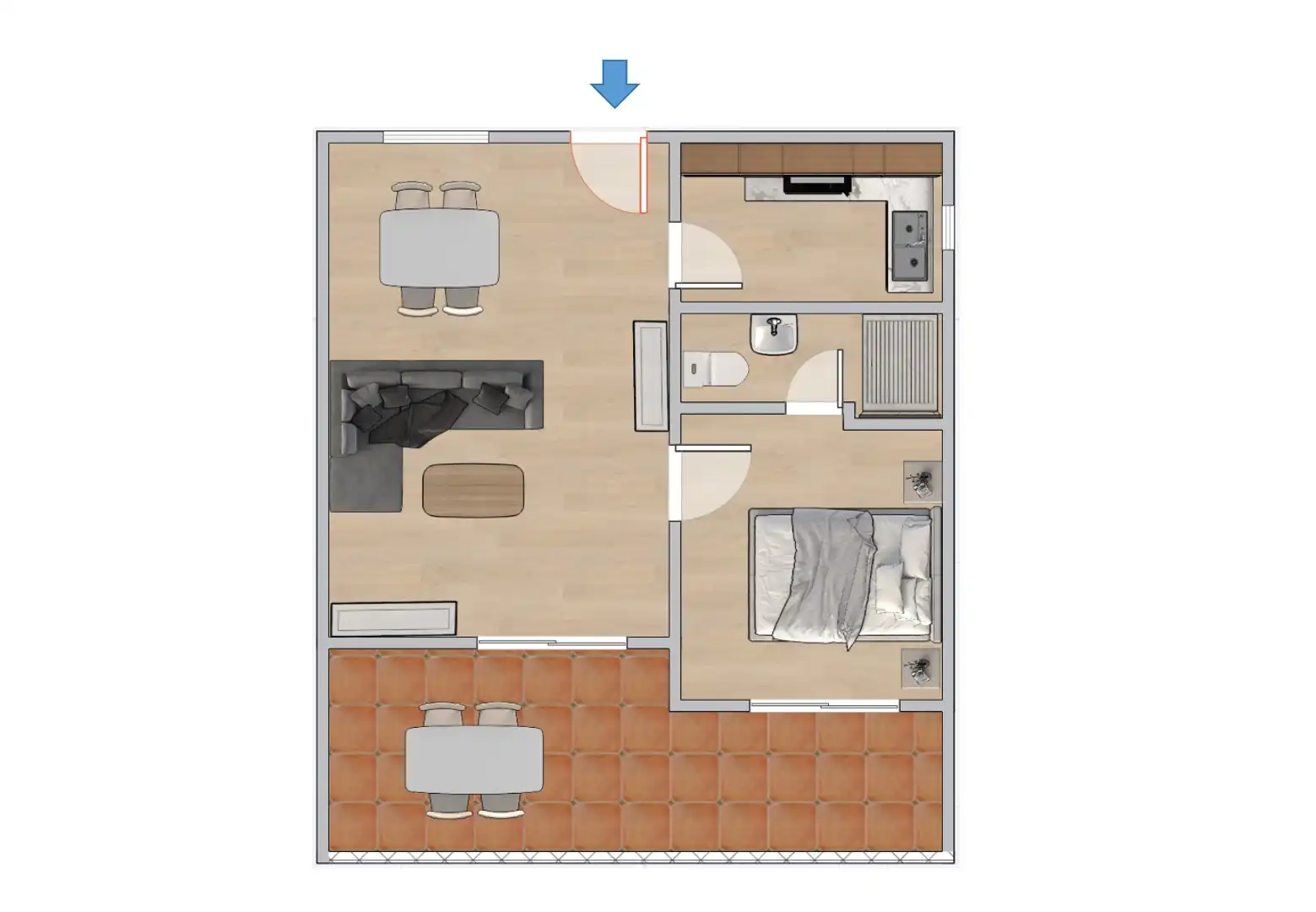 Apartament de lloguer a Calle Nueva, Lentegí