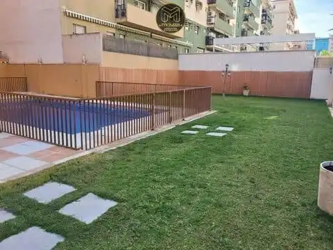 Swimming pool of Flat for sale in Jaén  with Air Conditioner, Private garden and Furnished