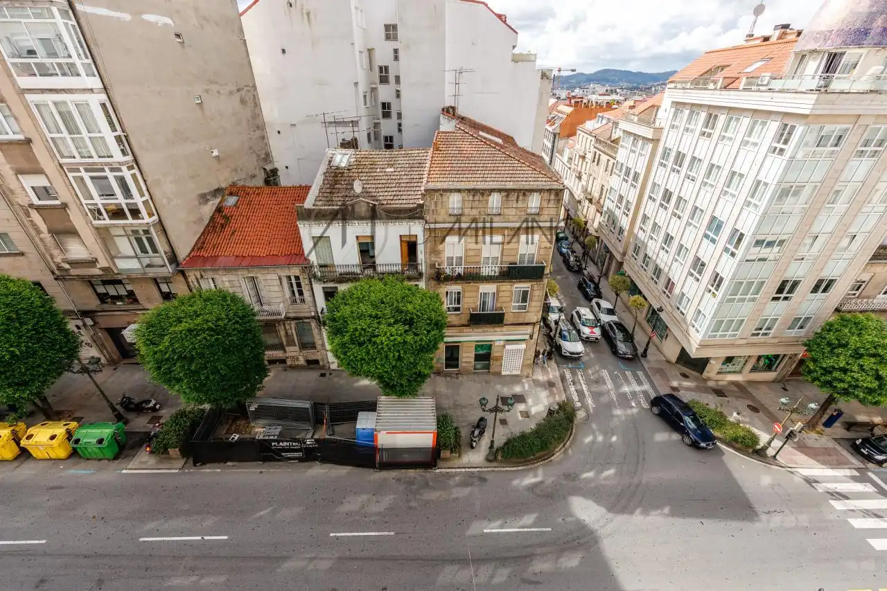 Exterior view of Flat for rent in Vigo   with Heating, Parquet flooring and Terrace