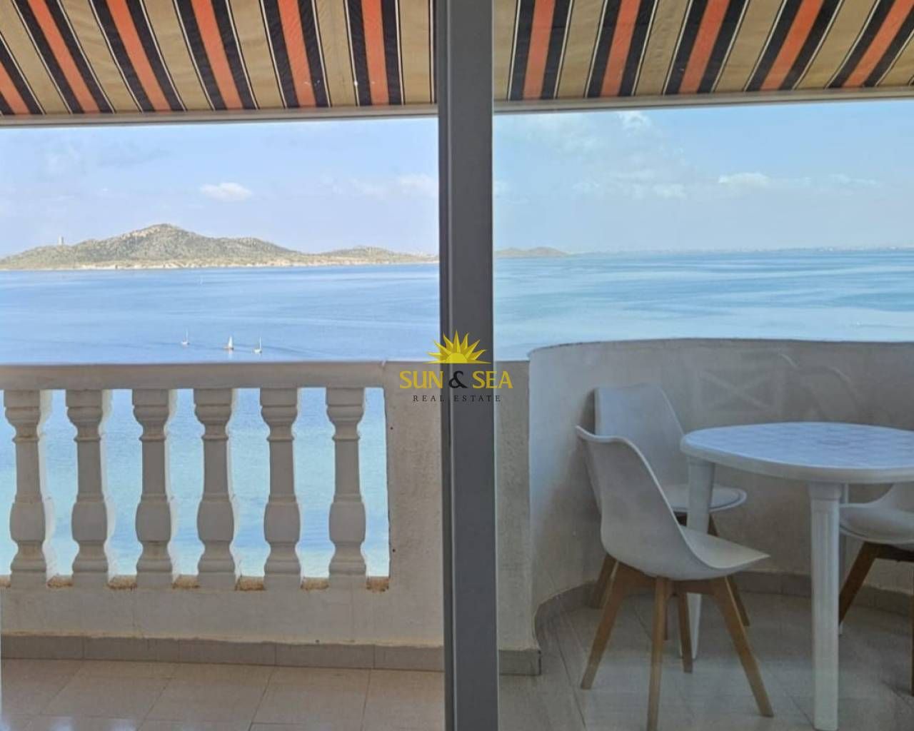 Balcony of Apartment to rent in La Manga del Mar Menor  with Heating, Terrace and Swimming Pool