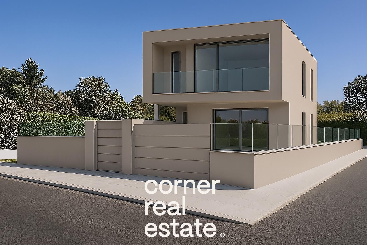 Vista exterior de Casa o xalet en venda en Sant Cugat del Vallès amb Aire condicionat, Jardí privat i Parquet
