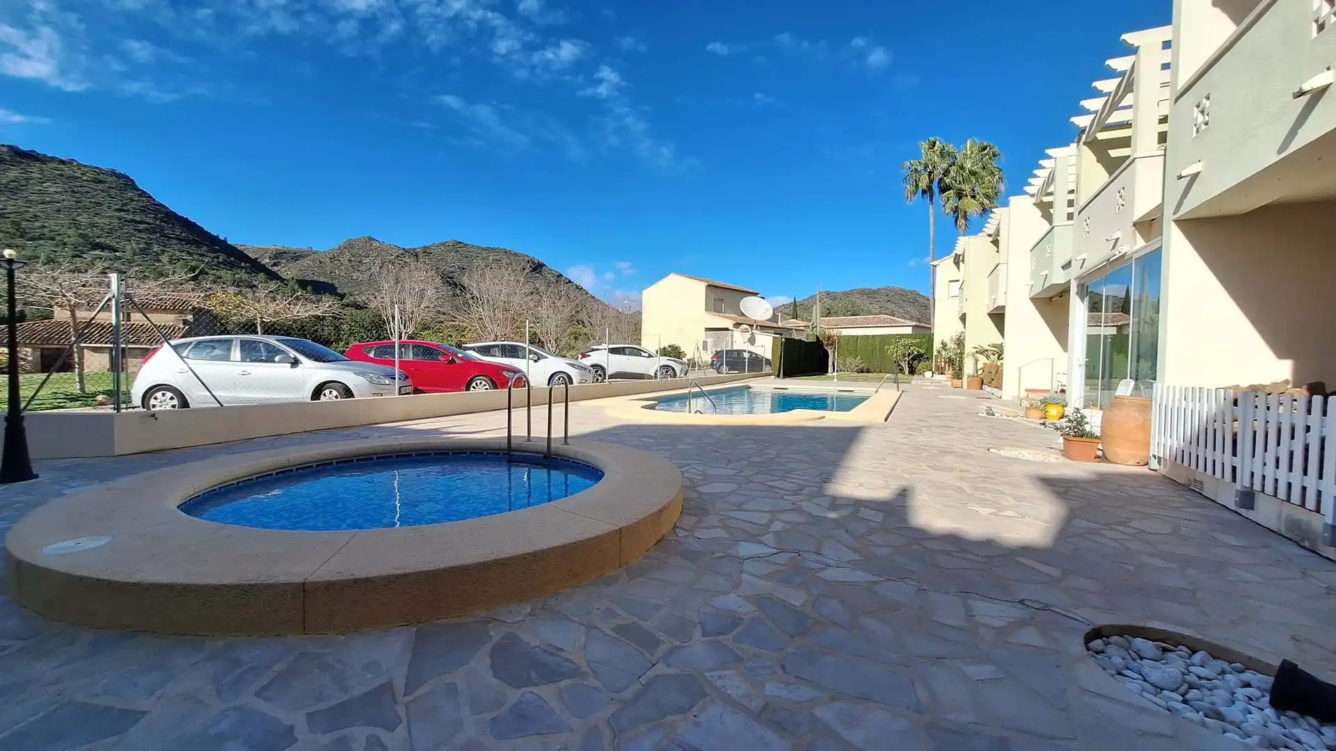 Exterior view of Detached homes for sale in El Ràfol d'Almúnia  with Air Conditioner, Terrace and Swimming Pool