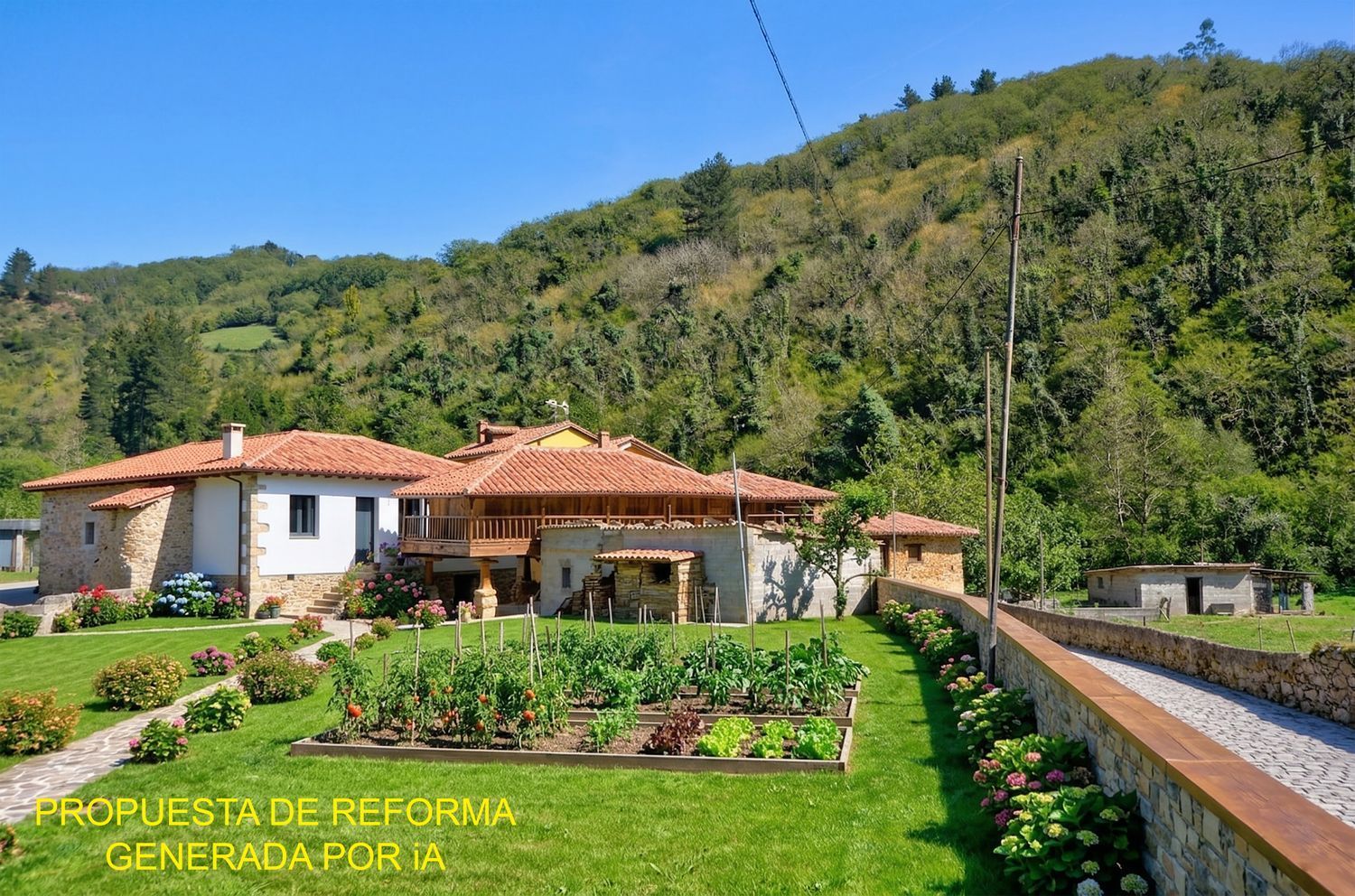 Garden of Houses for sale in Tineo  with Storage room and Swimming Pool