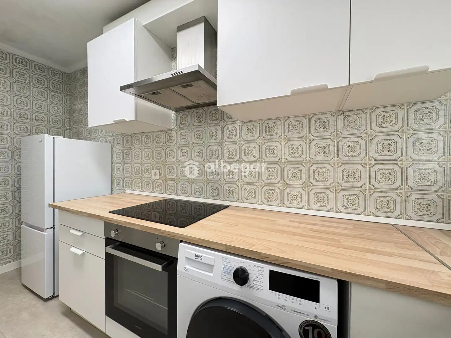 Cuina de Pis de lloguer en Valencia amb Aire condicionat, Parquet i Terrassa