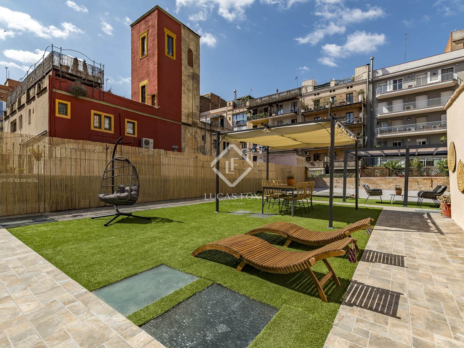 Terrace of Flat for sale in  Barcelona Capital  with Air Conditioner, Private garden and Terrace