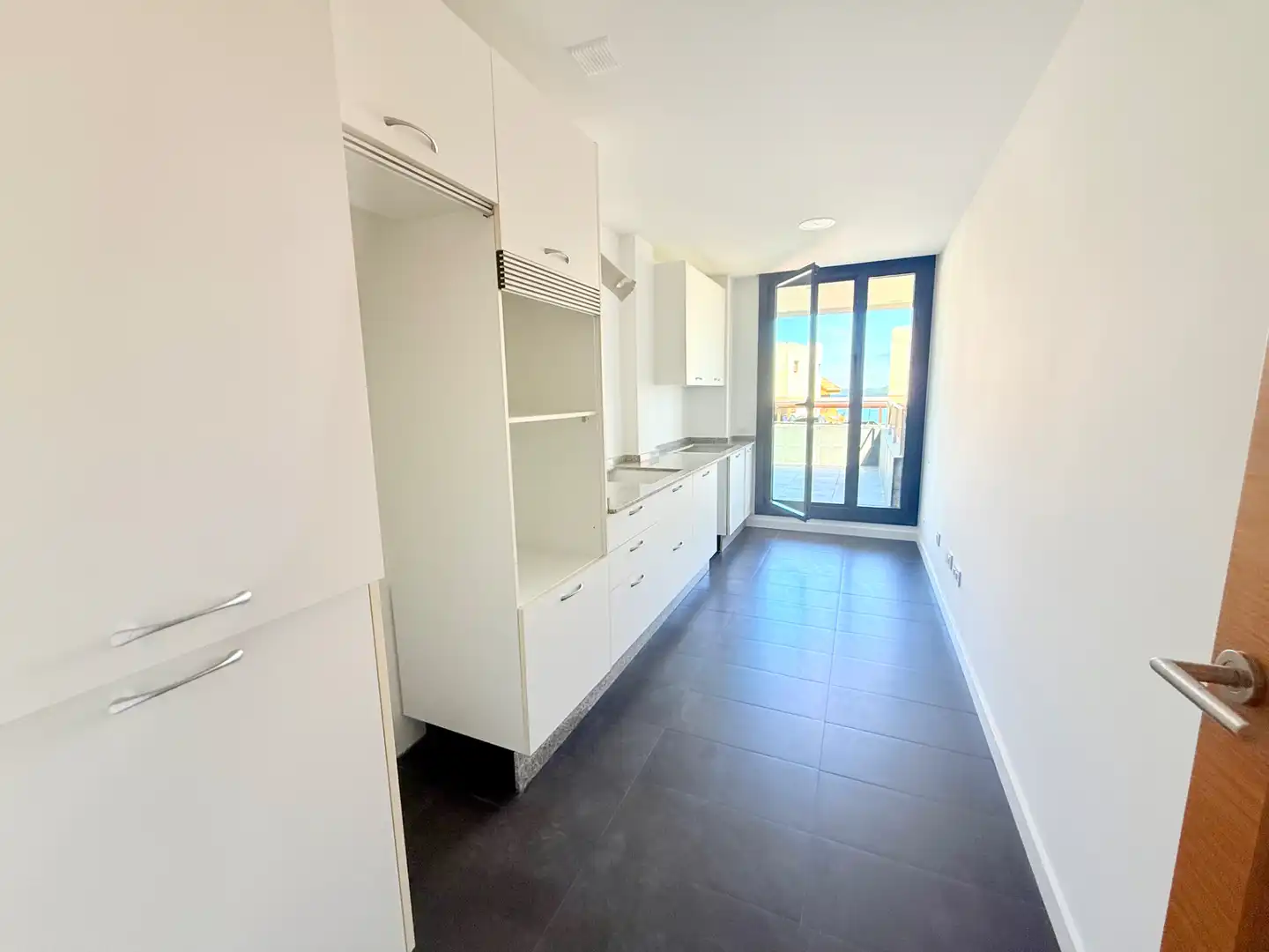 Terrasse von Wohnung zum Verkauf in Baiona mit Parkett, Terrasse und Abstellraum