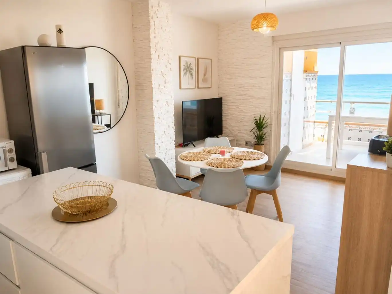 Comedor de Piso de alquiler en Sueca con Aire acondicionado, Parquet y Terraza