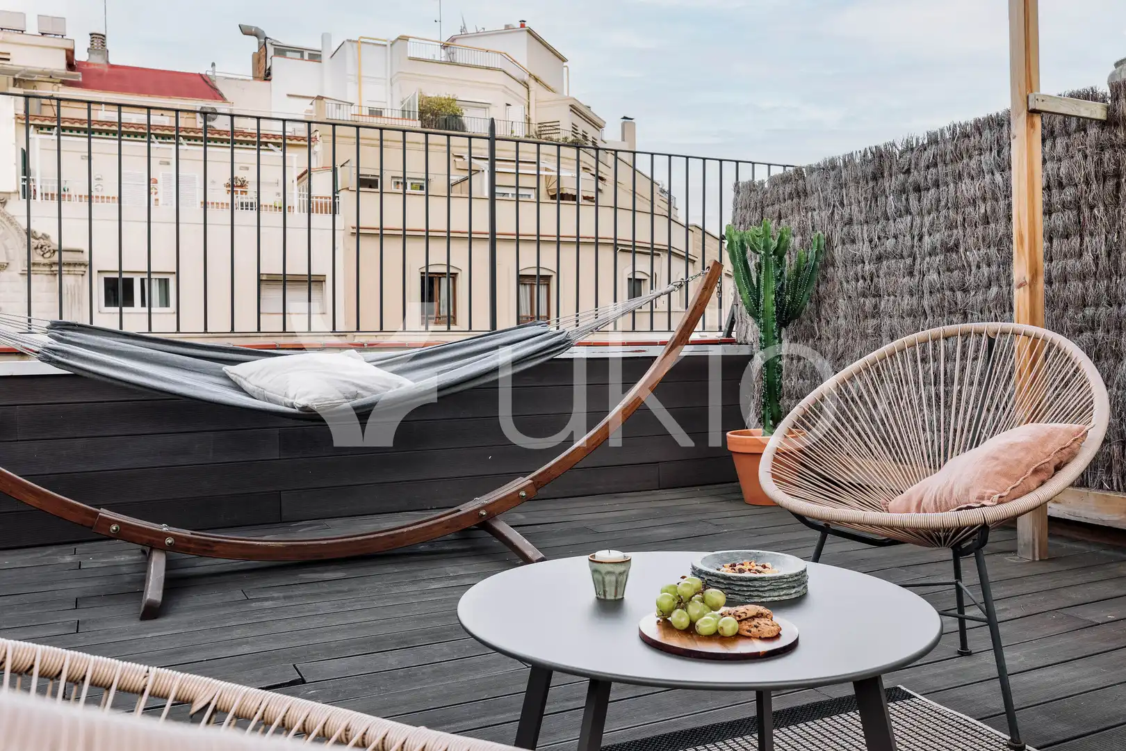 Terrasse von Wohnungen zur Miete in Barcelona mit Klimaanlage, Terrasse und Möbliert