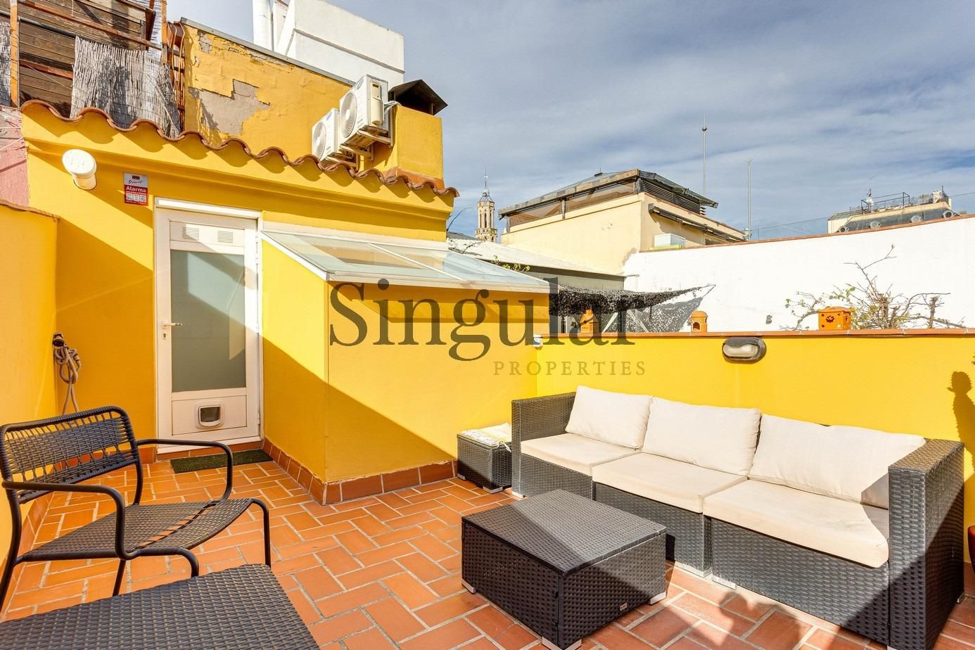 Terrassa de Àtic en venda en  Barcelona Capital amb Parquet i Terrassa