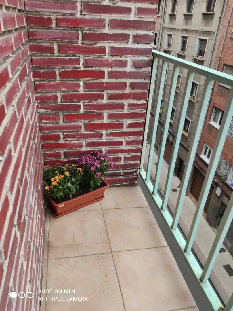 Balcony of Flat for rent in Gijón   with Heating, Furnished and Oven