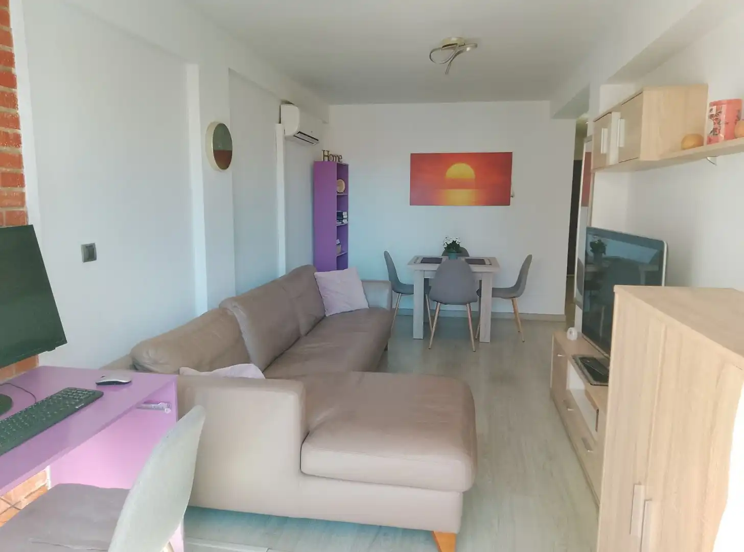 Living room of Apartments for sale in Calpe / Calp  with Air Conditioner, Heating and Terrace