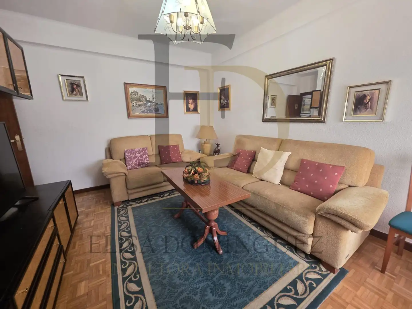 Sala de estar de Piso en venta en Salamanca con Calefacción, Parquet y Amueblado